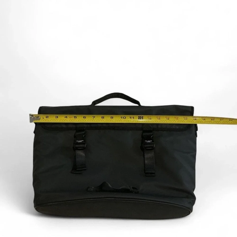 Ted Baker‎ Strole Messenger Bag Mens OS Black Good Laptop Commuter Flap Buckle